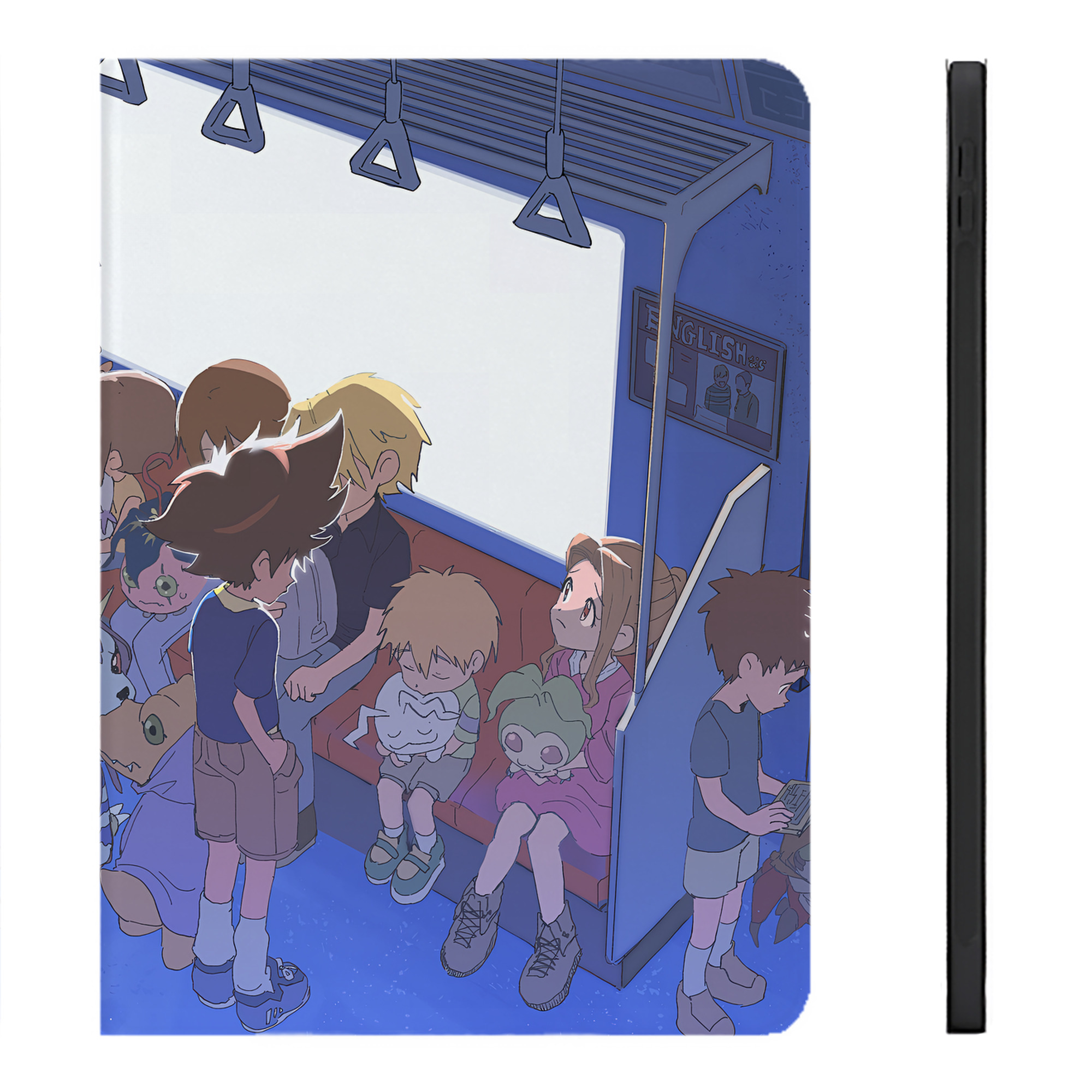 （画像用） Digimon デジタルモンスター/デジモン IPadケース ペンホルダー付き ブックスタイルデザイン